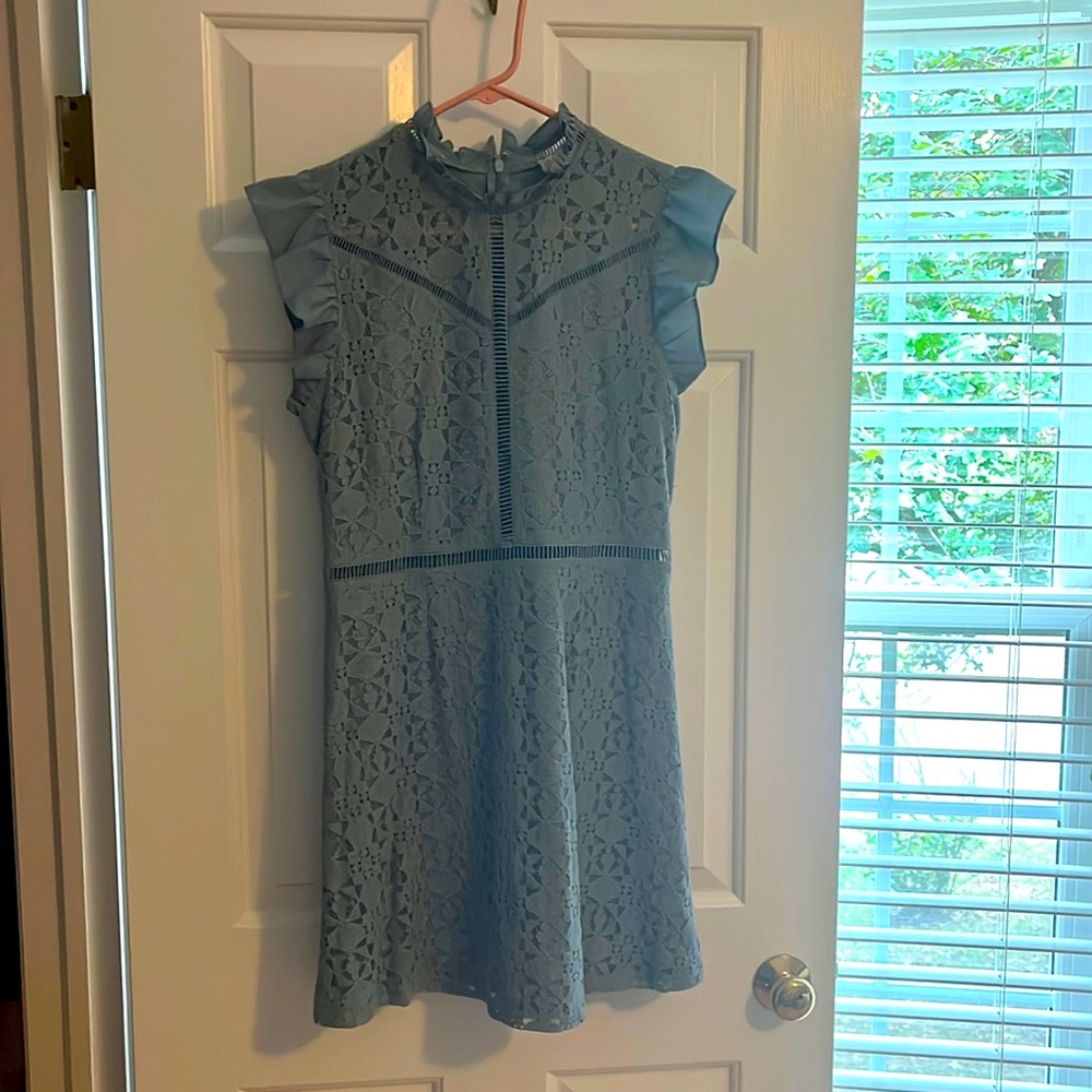 Altar’d State Blue High Neck Dress